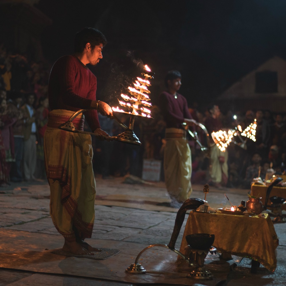 Aarti festival at Pashupatinath
