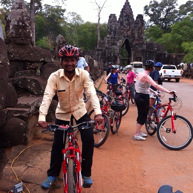 Cambodia Angkor bicycle