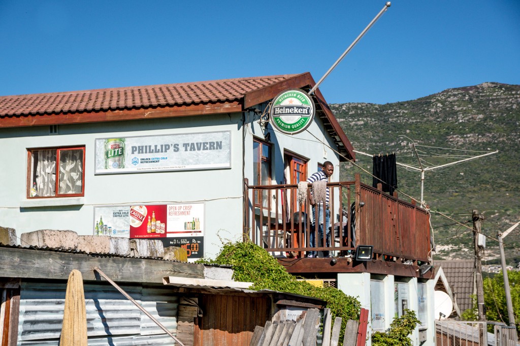 exterior of a pub in a Cape Town township