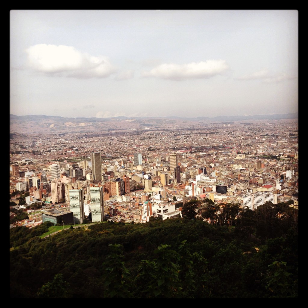 View on Bogota from Monserrate