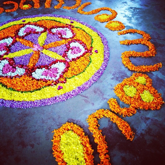 Onam Festival Flowers Carpet