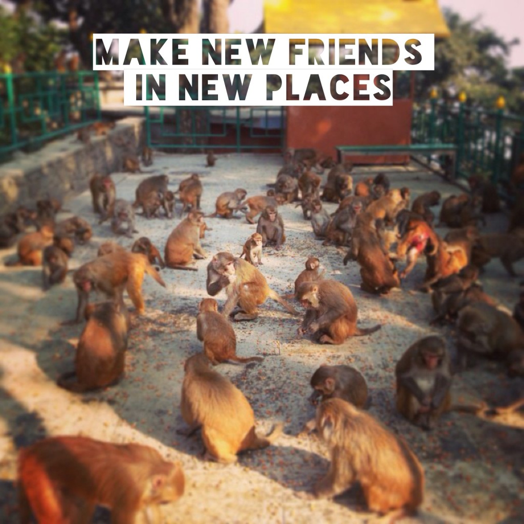 Make new friends in new places