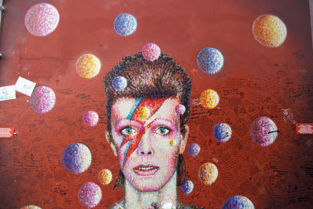 mural of David Bowie in Brixton, London